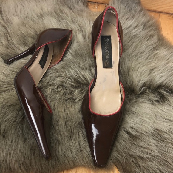 Dollhouse Shoes - DOLLHOUSE LADIES SIZE 7.5 CHOCLATE PUMP SHOES